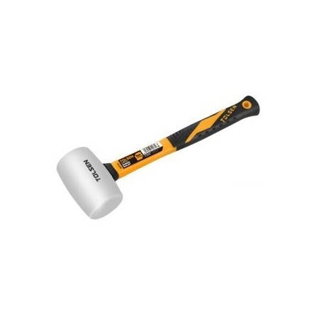 Tolsen Rubber Mallet 16oz Industrial Natural Rubber, Soft Type, Fiberglass Handle 25175